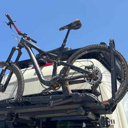 Bike Posts for Massif mount on a two-bike car rack; black aluminum posts on Tampa Home & Garden Store