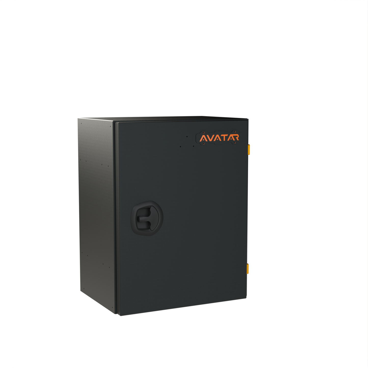Avatar Kilo Small Storage Box, black metal with orange Avatar Offroad logo, for vehicle racks on Tampa Home & Garden Store