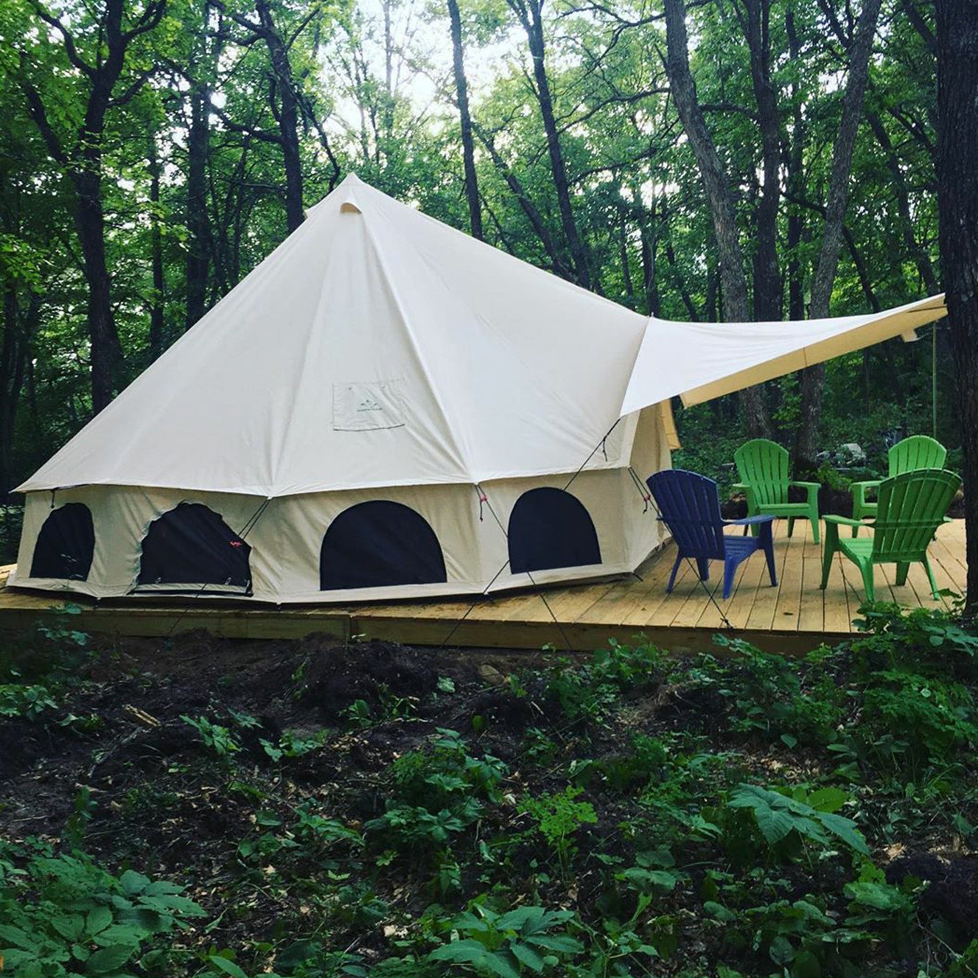 Awning for Bell tents - Tampa Home & Garden Store