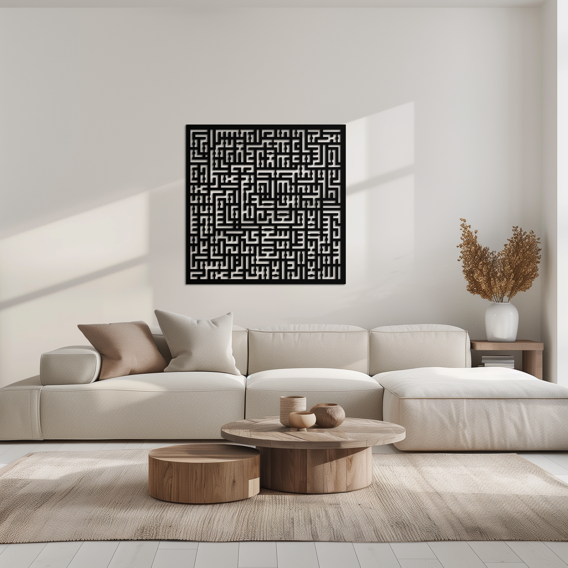 Ayat al-Kursi Kufi Metal Wall Art - Elegant Islamic Design - KAF236 - Tampa Home & Garden Store