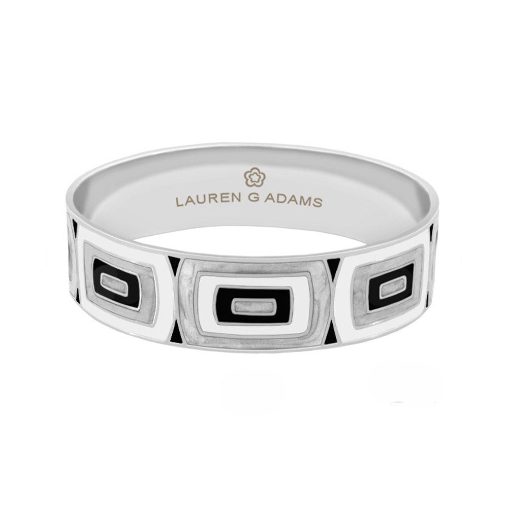Modern Art And Hand Poured Enamel Bangle