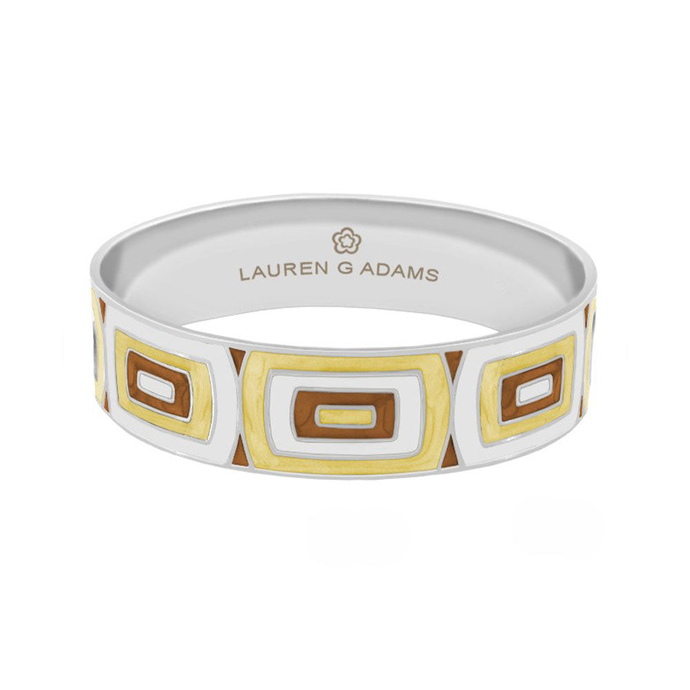 Modern Art And Hand Poured Enamel Bangle