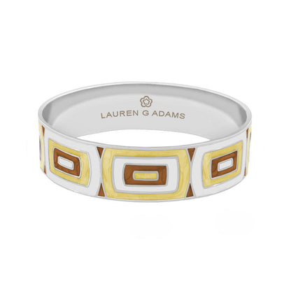 Modern Art And Hand Poured Enamel Bangle
