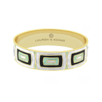 Modern Art And Hand Poured Enamel Bangle