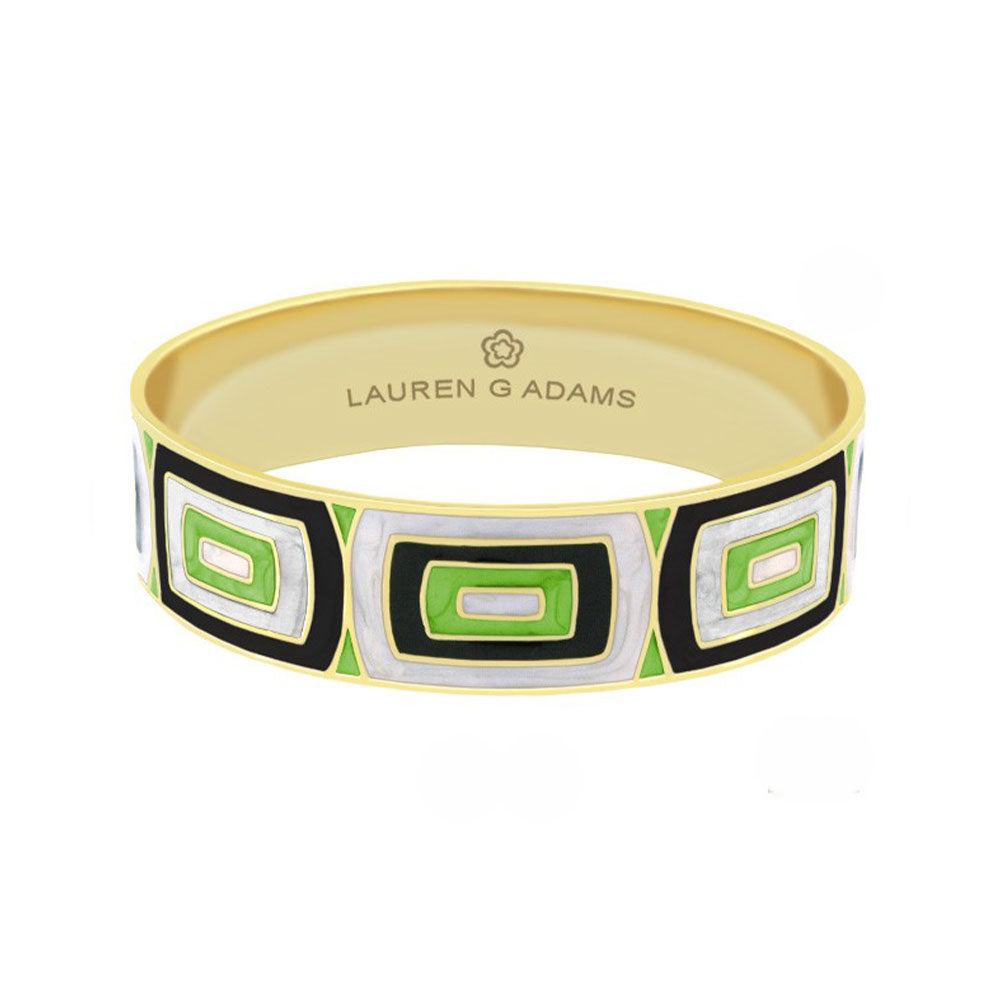 Modern Art And Hand Poured Enamel Bangle