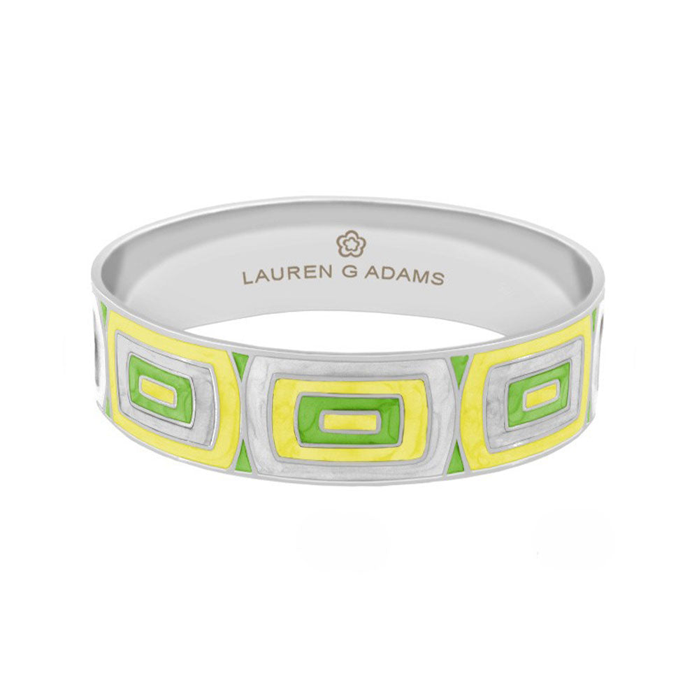 Modern Art And Hand Poured Enamel Bangle