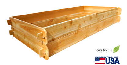 Timberlane Gardens raised garden bed kit double-deep cedar two 3x6 beds on Tampa Home & Garden Store