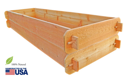 Timberlane Gardens raised garden bed kit double deep cedar planter on Tampa Home & Garden Store