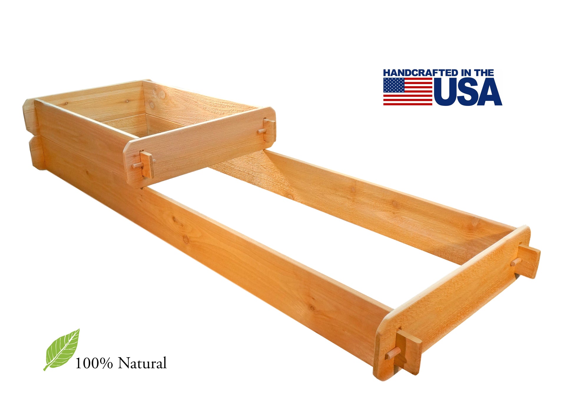 Timberlane Gardens raised garden bed kit 2-tier cedar 2x3 & 2x6 sizes, natural wood finish on Tampa Home & Garden Store
