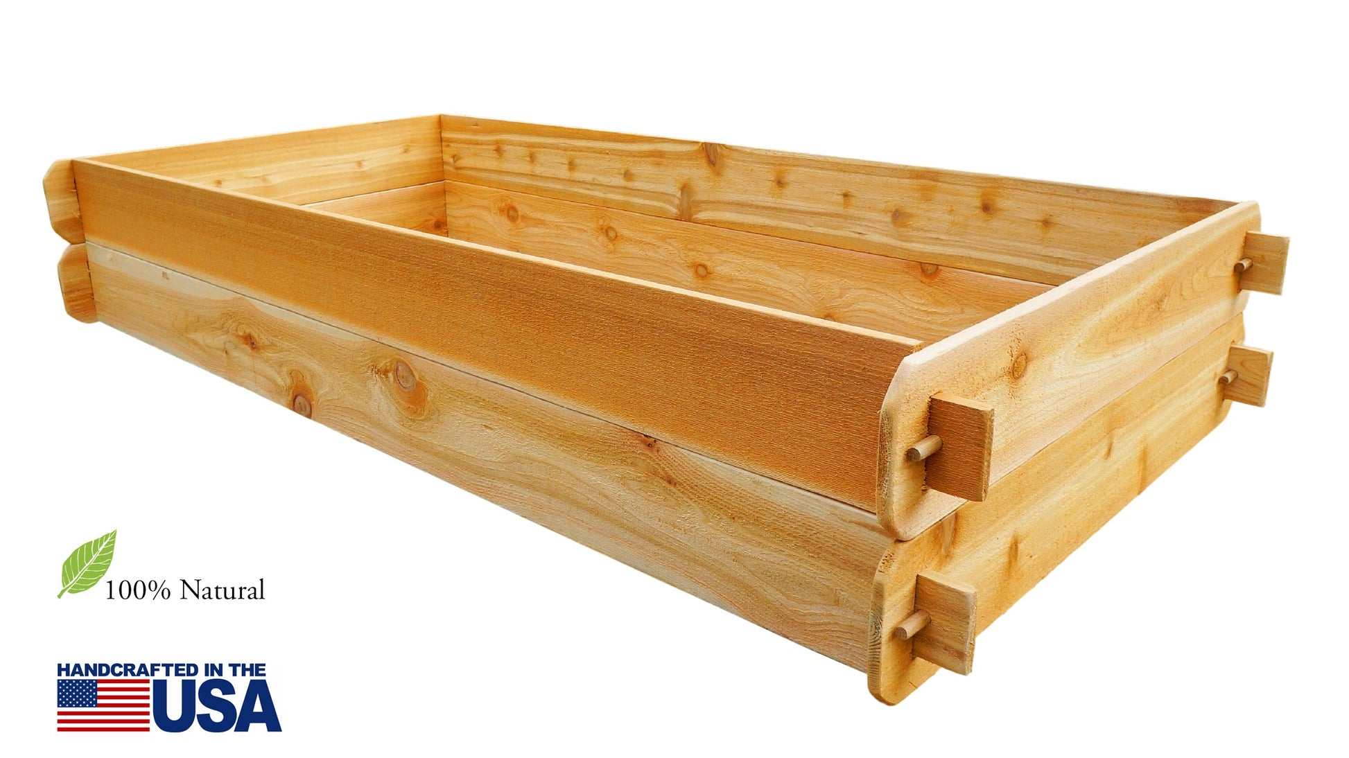 Timberlane Gardens raised garden bed kit set, two 3x6 cedar planters, natural finish on Tampa Home & Garden Store