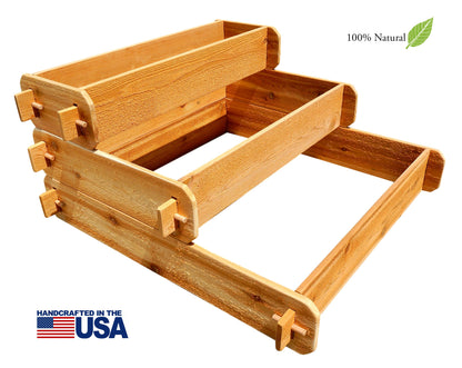 Timberlane Gardens cedar raised garden bed kit 3-tiered elevated planter on Tampa Home & Garden Store