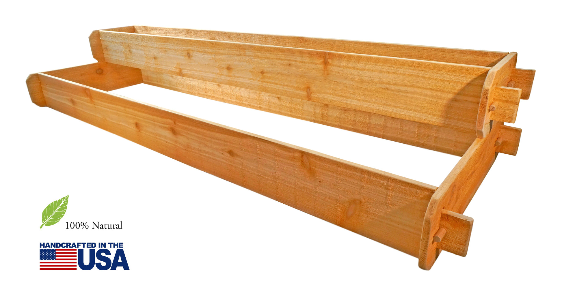 Timberlane Gardens two-tier cedar raised garden bed kit natural cedar finish on Tampa Home & Garden Store