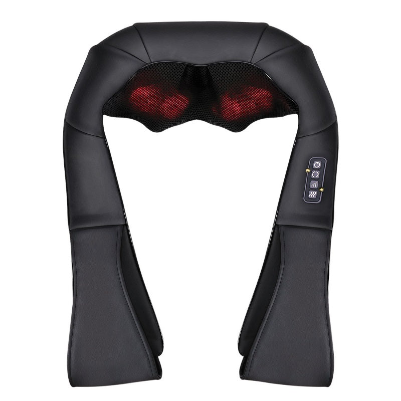 LUYAO LY-580A+1 shiatsu deep kneading heated Neck shoulder back body massager massage belt shawl massage machine - Tampa Home & Garden Store