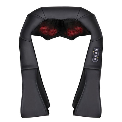 LUYAO LY-580A+1 shiatsu deep kneading heated Neck shoulder back body massager massage belt shawl massage machine - Tampa Home & Garden Store