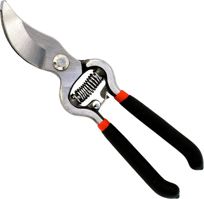 Garden Guru Classic Bypass Pruning Shears with metal blade and black red-accent handles on Tampa Home & Garden Store
