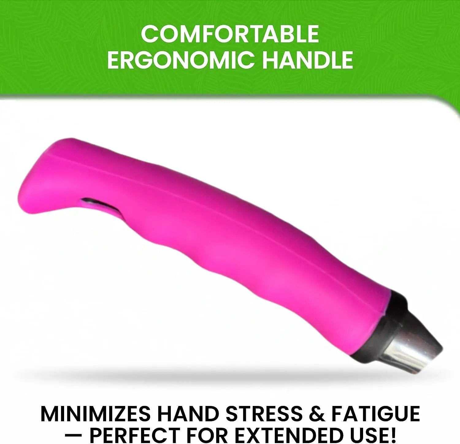 Hand weeder tool with ergonomic bright pink handle by Garden Guru on Tampa Home & Garden Store