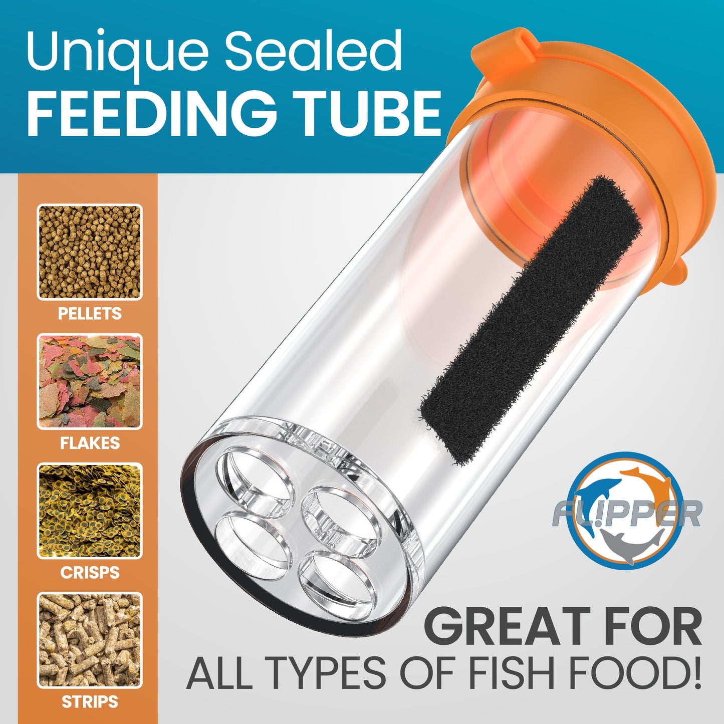 Flipper Aquarium Feeding Kit for Flipper Cleaners