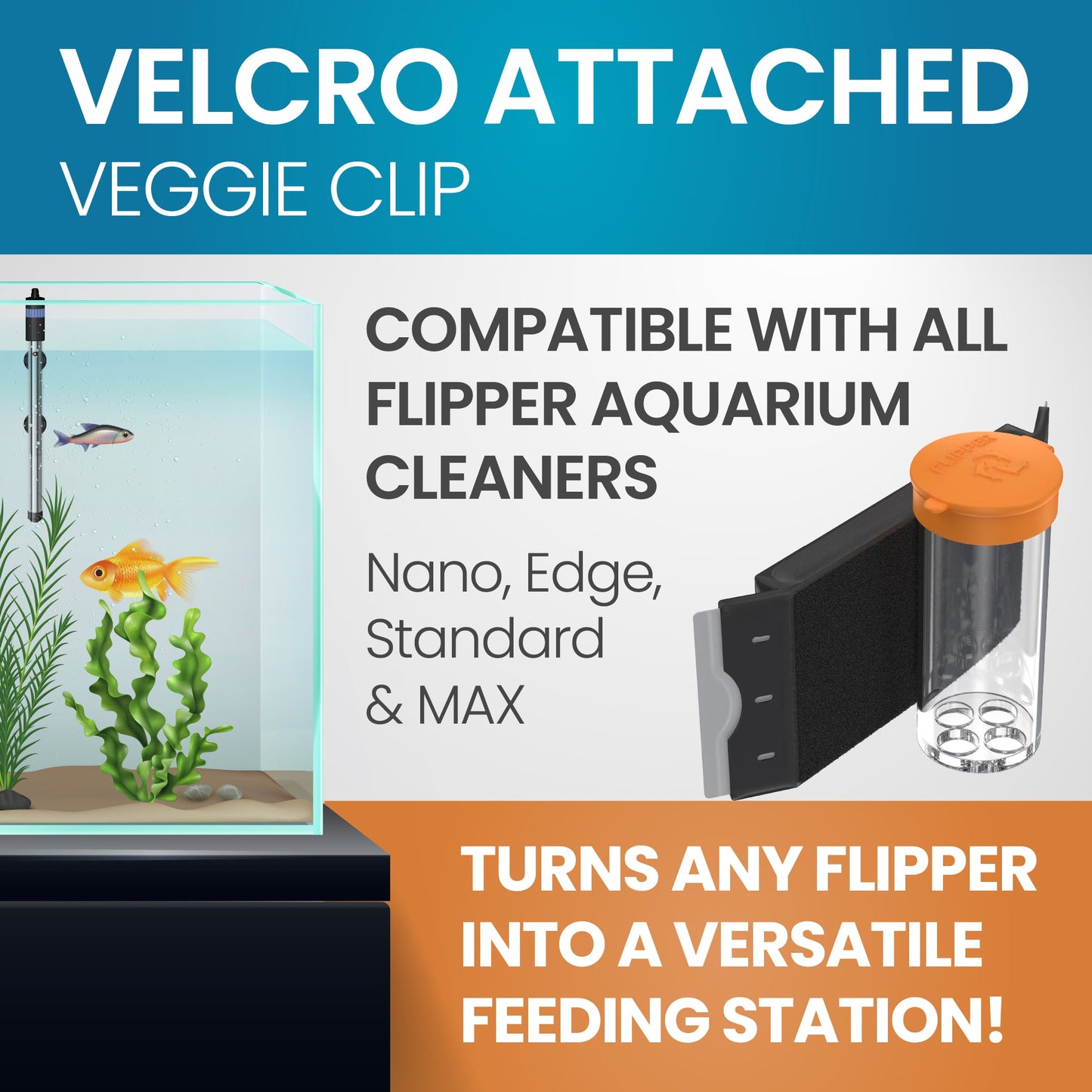 Flipper Aquarium Feeding Kit for Flipper Cleaners