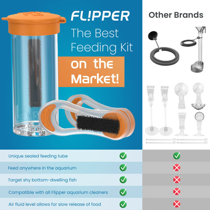 Flipper Aquarium Feeding Kit for Flipper Cleaners
