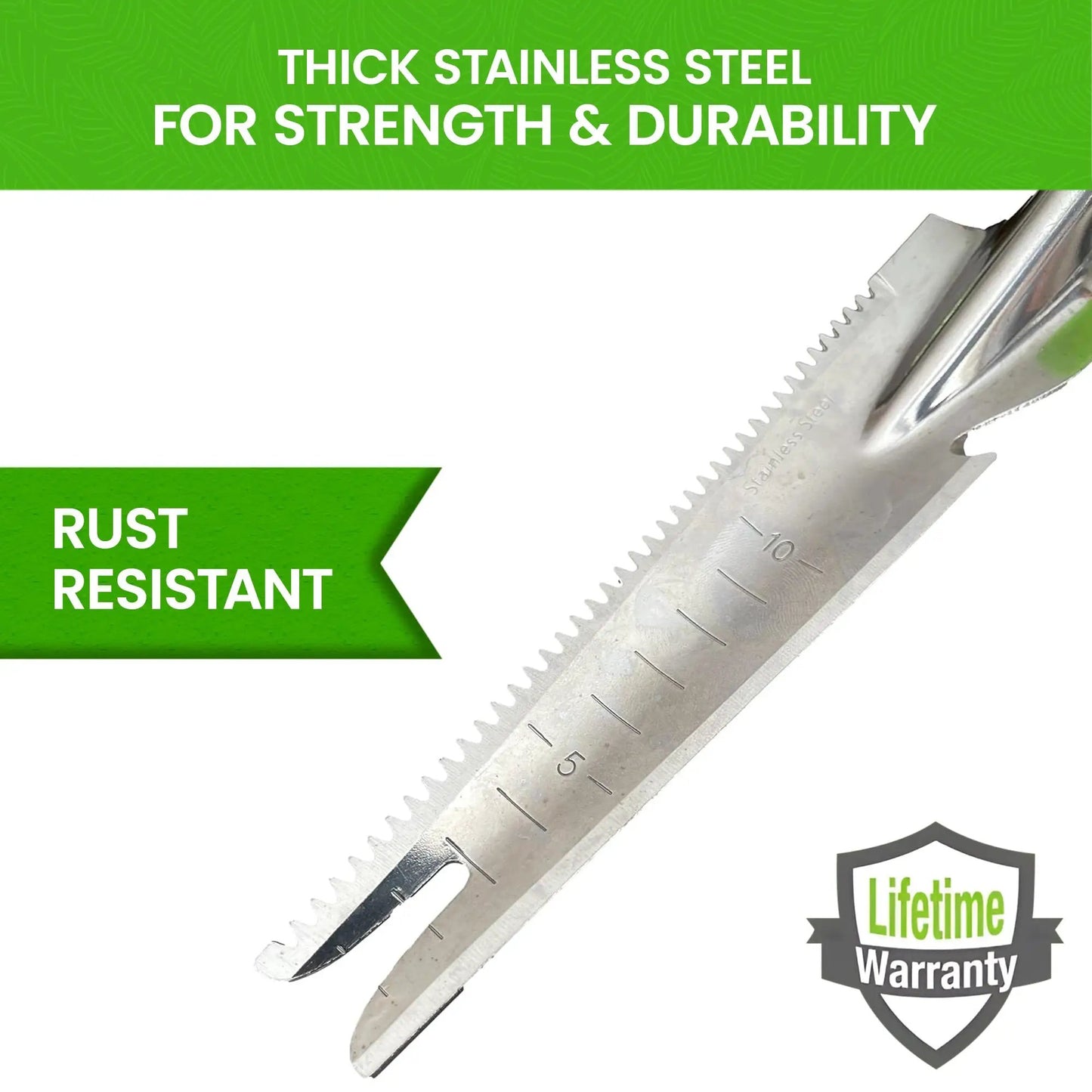 Trowel Garden Guru stainless steel 5 in 1 garden weeder rust resistant on Tampa Home & Garden Store