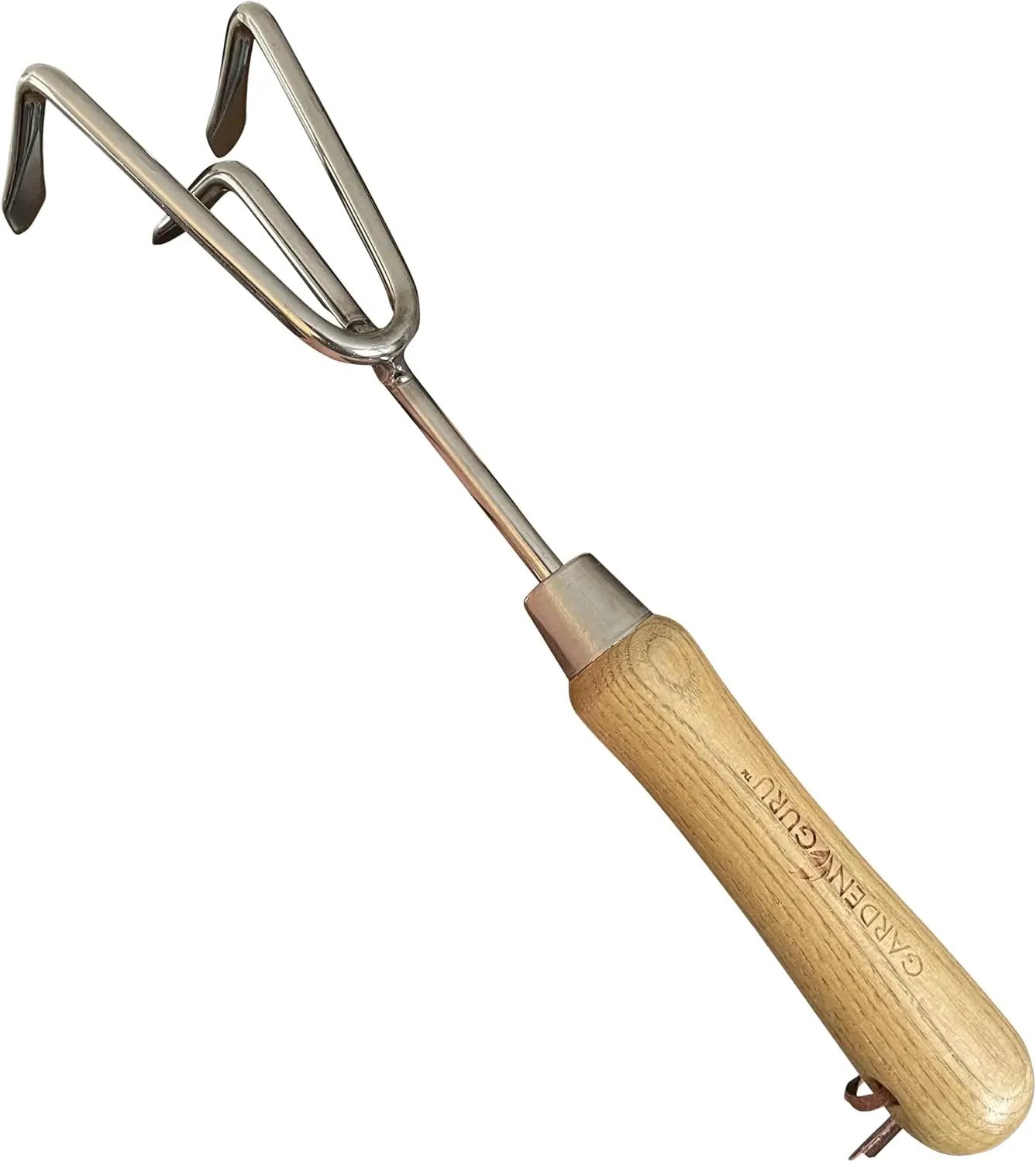 Stainless garden cultivator with wood handle by Garden Guru on Tampa Home & Garden Store