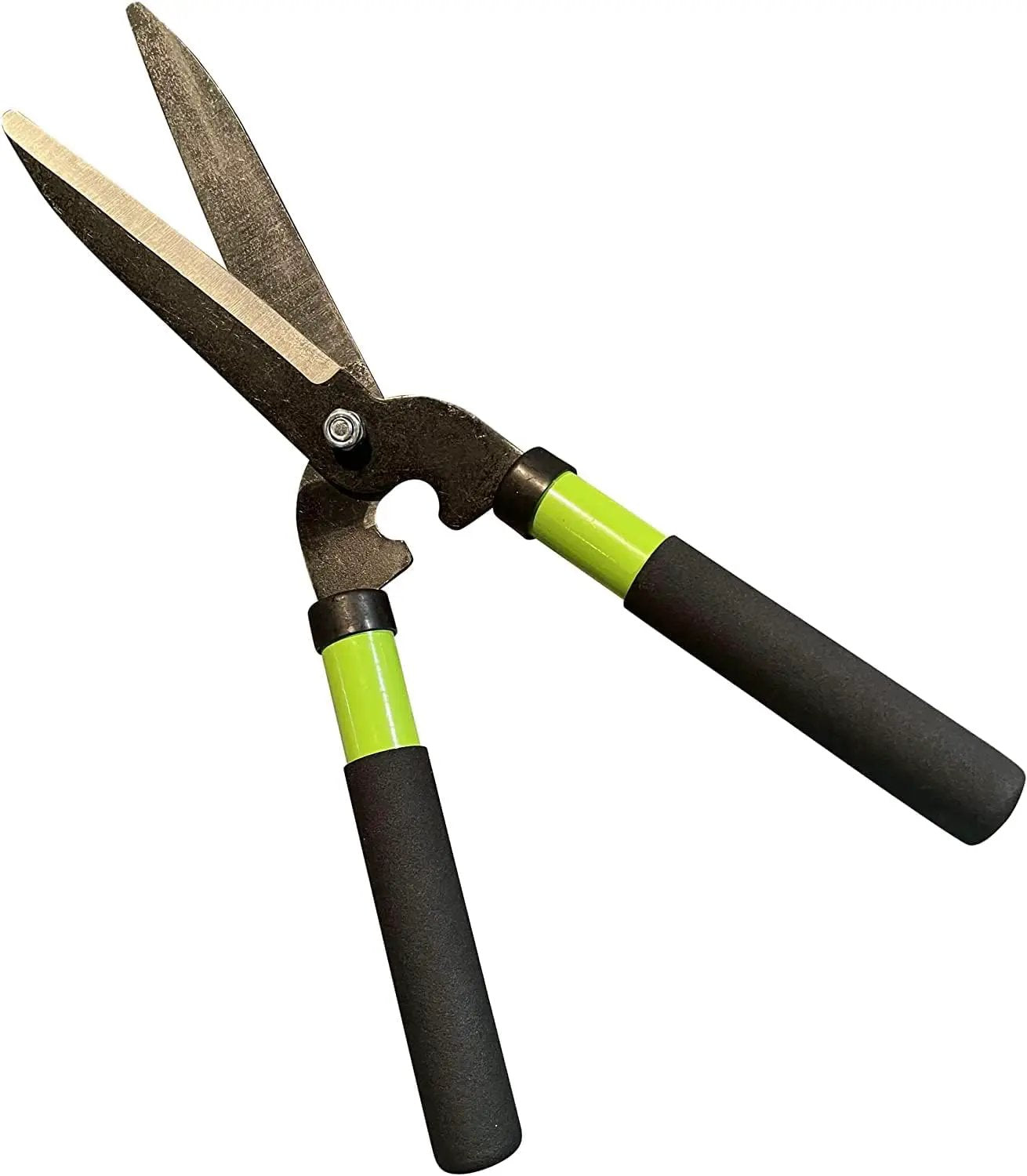 Mini garden hedge shears Garden Guru 15 inch pruners with lime green handles on Tampa Home & Garden Store