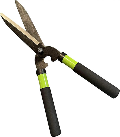 Mini garden hedge shears Garden Guru 15 inch pruners with lime green handles on Tampa Home & Garden Store