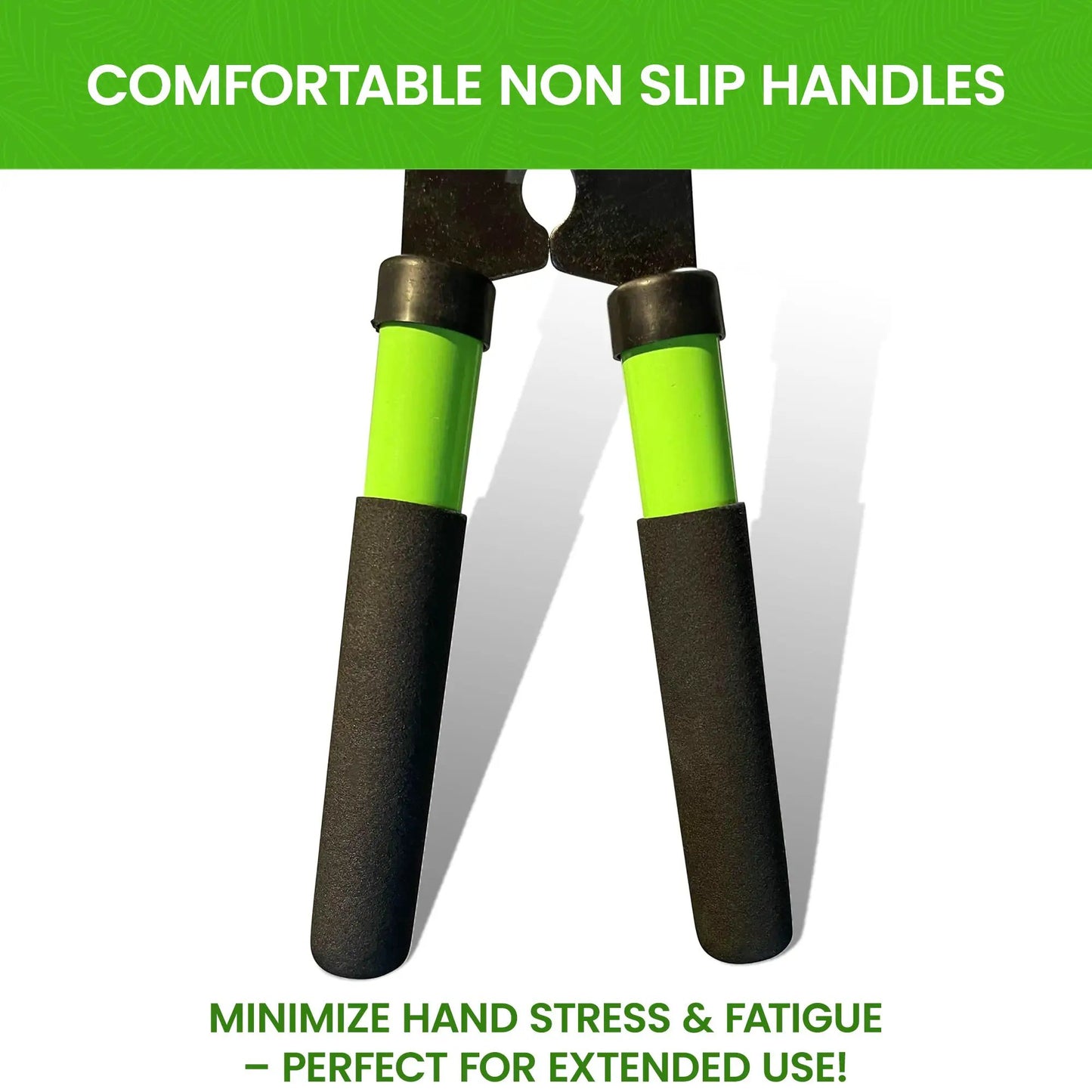 Garden Guru mini hedge shears with lime green handles and dark blades on Tampa Home & Garden Store