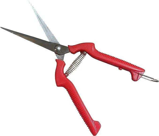 Long blade Garden pruning snips and clippers by Garden Guru with red ergonomic handles on Tampa Home & Garden Store