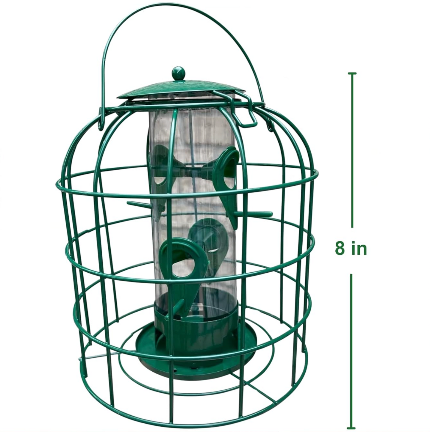 Squirrel Proof Tube Bird Feeder with 4 Perches