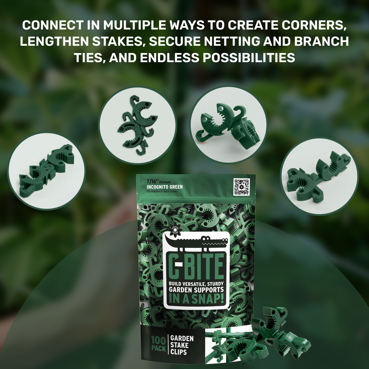 C-BITE Garden Stake Clips