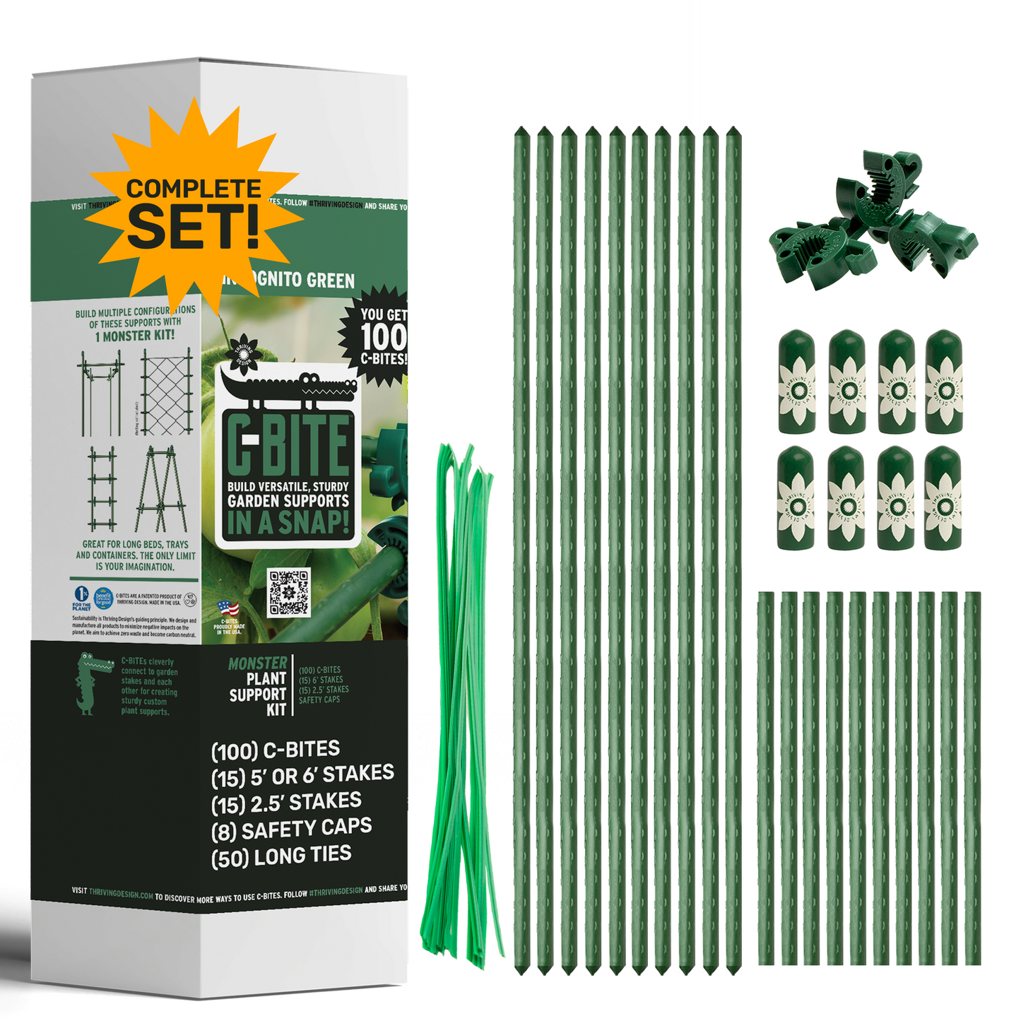 5' or 6' Monster Plant Support!  Custom Trellis & Tomato Cage Kit - The All Purpose Heavy Lifter