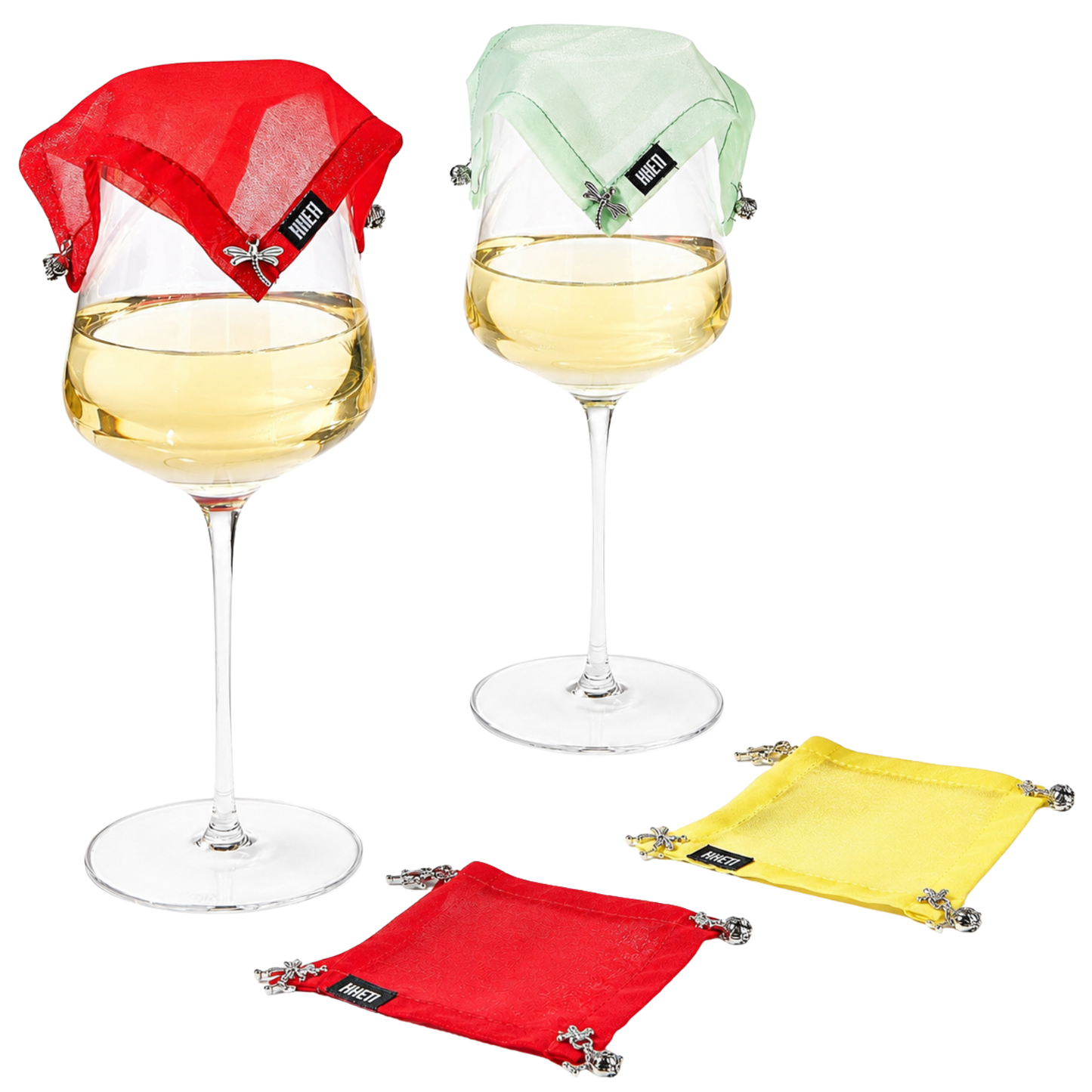 Weighted Outdoor Wine Glass Covers Set of 4