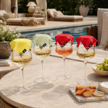 Weighted Outdoor Wine Glass Covers Set of 4