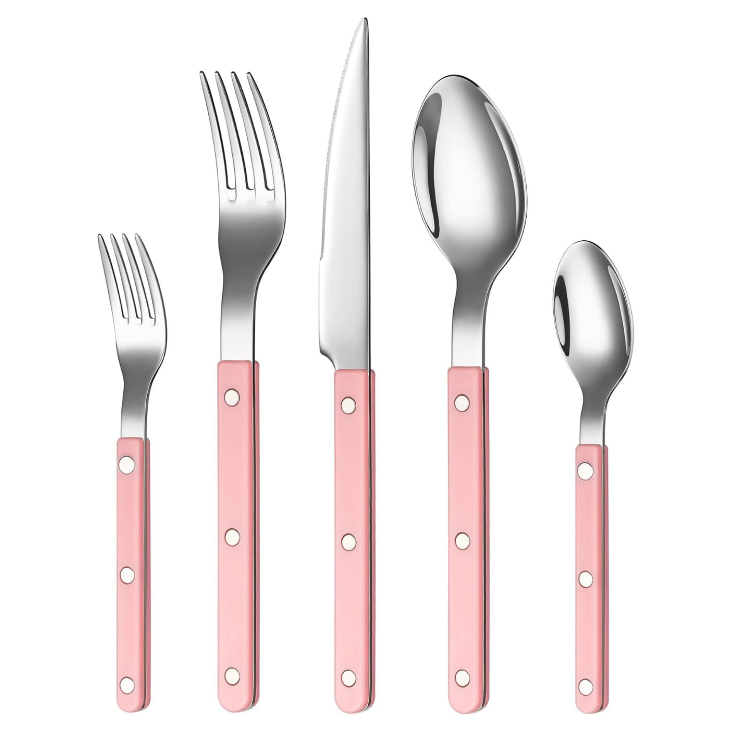Khen Pink Stainless Steel Cutlery Set of 20