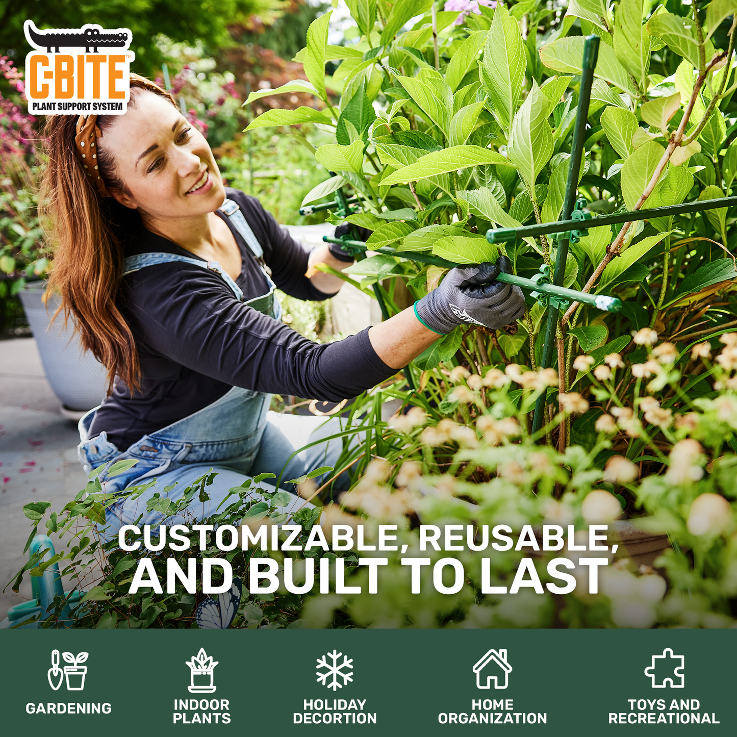 The Maker Kit  - Plant Support System - With or Without 5' upright garden stakes