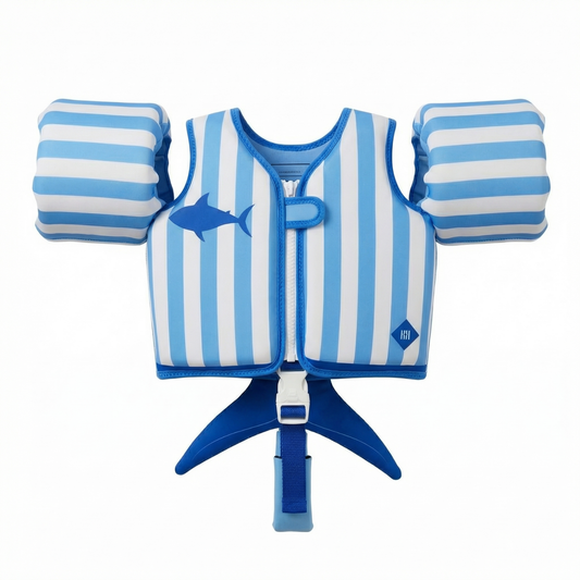 Toddler Blue Shark Swim Vest for Pool and Beach
