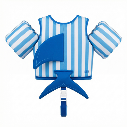 Toddler Blue Shark Swim Vest for Pool and Beach