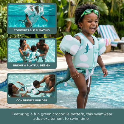 Toddler Swim Vest and Soft Neoprene Arm Sleeves