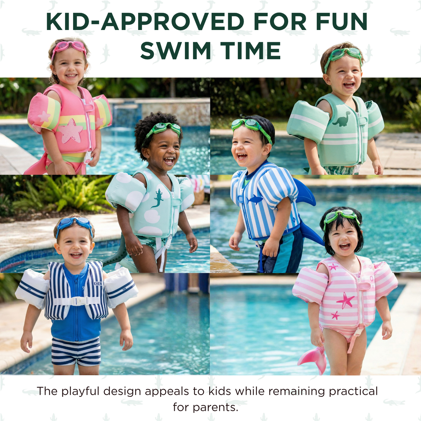 Toddler Swim Vest and Soft Neoprene Arm Sleeves