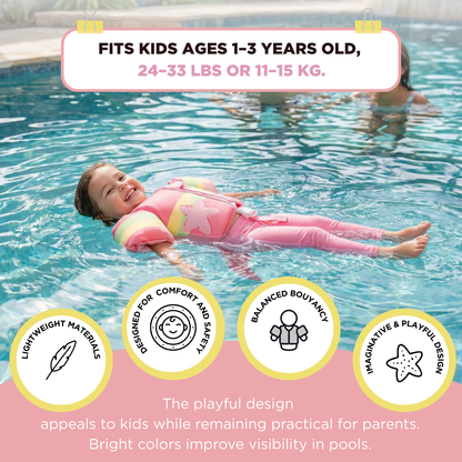 Toddler Swim Vest With Sleeves For Pool and Beach