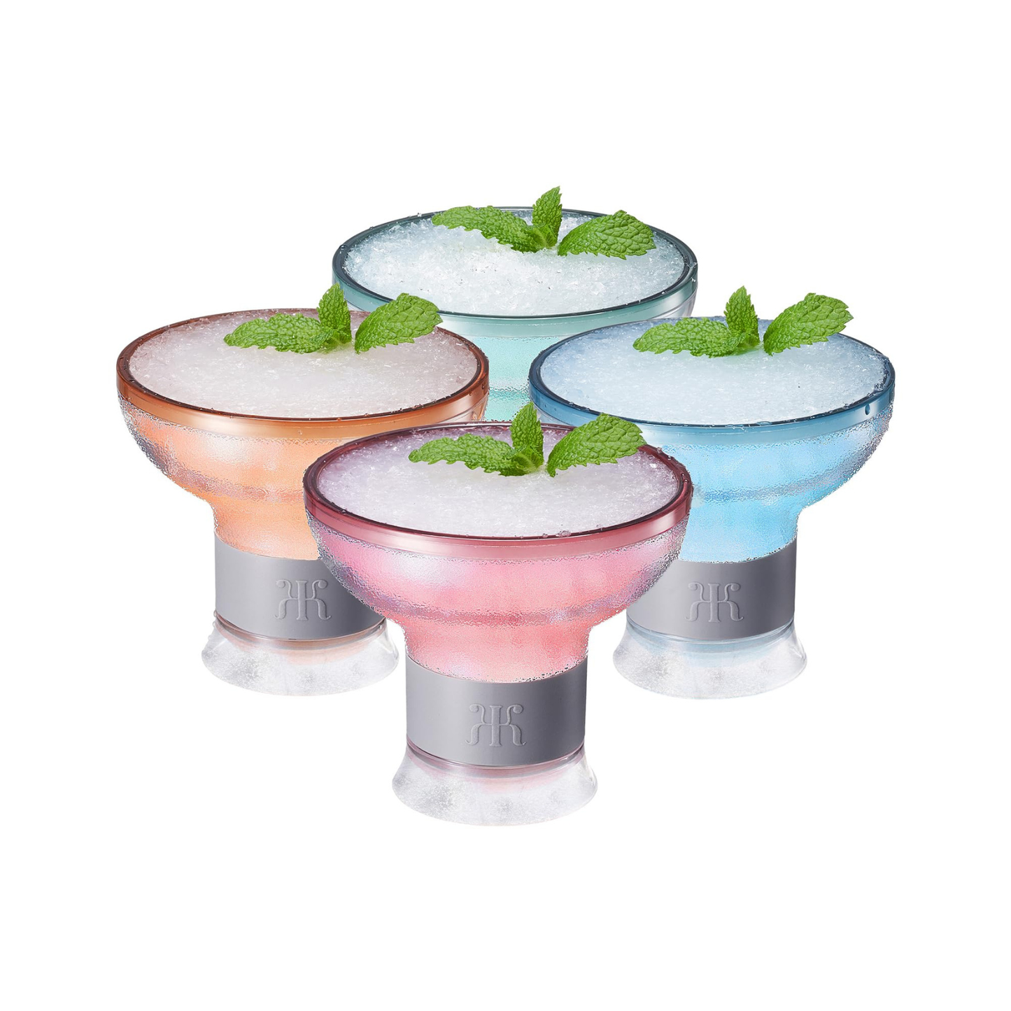 Eze Acrylic Frozen Margarita Glasses Set of 4