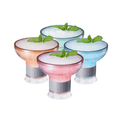Eze Acrylic Frozen Margarita Glasses Set of 4