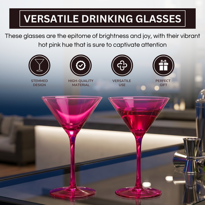 Chica Martini Cocktail Glassware Set of Two