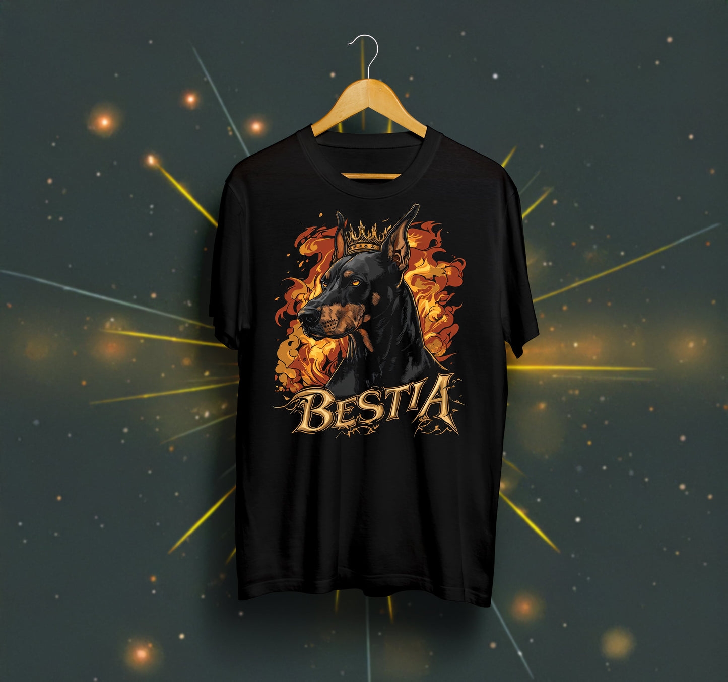 Dobermann T-shirt Black