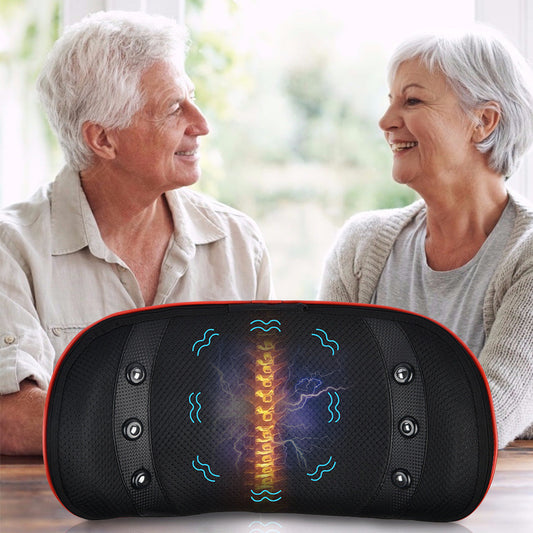 Lumbar Massager Waist Massager Intelligent Pulse Waist Electric Heating Back Massage Cushion - Tampa Home & Garden Store