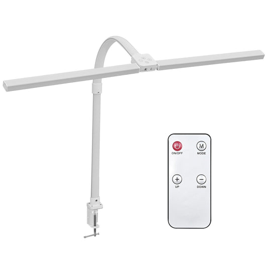 Lampe de bureau double tête pour écran d'ordinateur, protection oculaire, lecture, haute luminosité, chambre d'étudiant