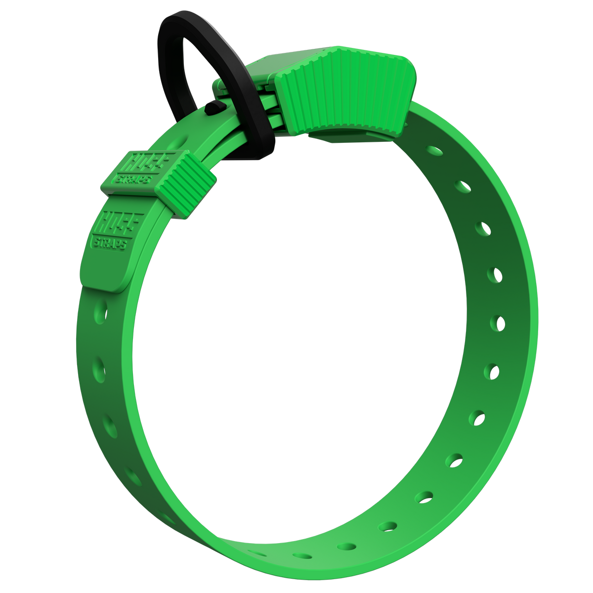 FIELD COLLAR hunting dog collar by Hoss Straps in bright green nylon with black buckle on Tampa Home & Garden Store