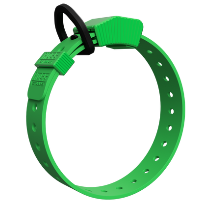 FIELD COLLAR hunting dog collar by Hoss Straps in bright green nylon with black buckle on Tampa Home & Garden Store