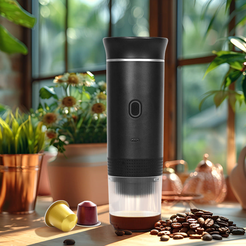 2025 Upgraded 3-in-1 Cordless Coffee Maker - 20Bar Portable for Car/Camping/Home, Capsule/Powder, USB Fast Heat - Tampa Home & Garden Store